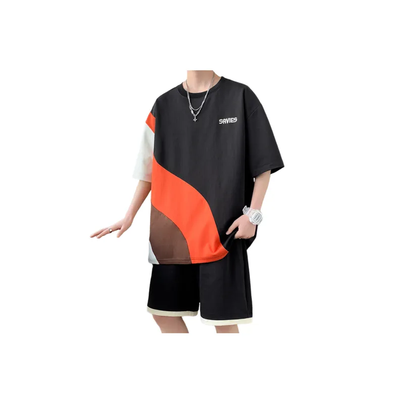 Short Sleeved Two Piece Sportswear-7