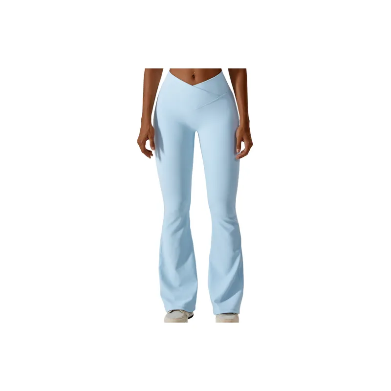 Sports Casual Fine Rib Knit Leggings Women-4