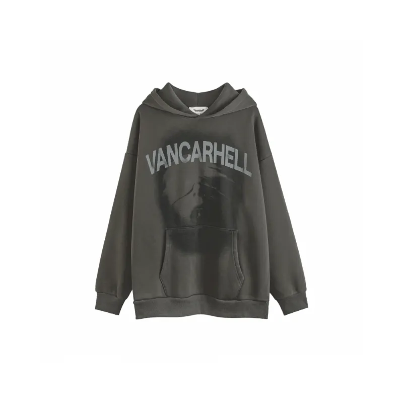 Dark Style Retro Figure Trend Fleece lined Hoodie-2