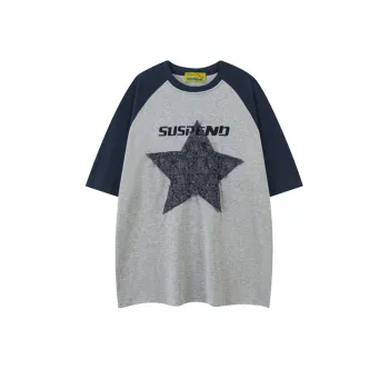 Trendy Retro Five Pointed Star T Shirt