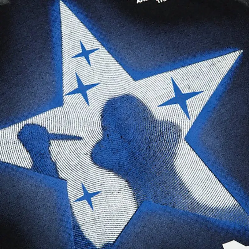 Loose Star Cotton T Shirt-2