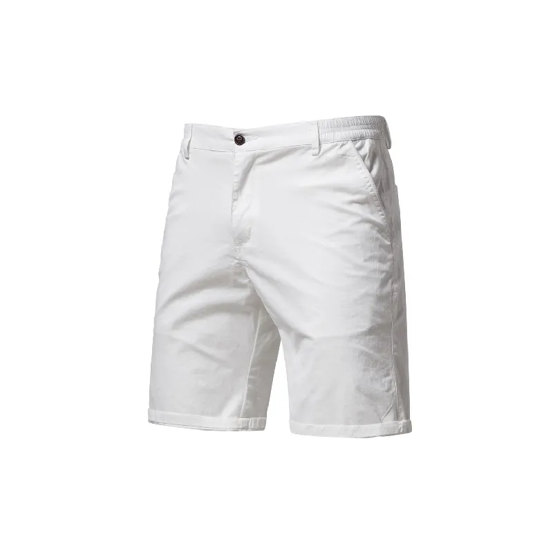 Simple Plain Cotton Casual Shorts Unisex-1
