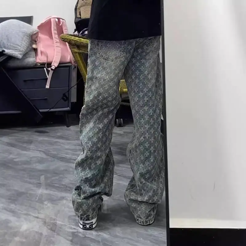 Fashionable Straight Leg Jeans-2