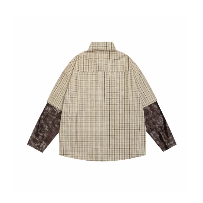 Fashion Plaid Retro Shirt-1