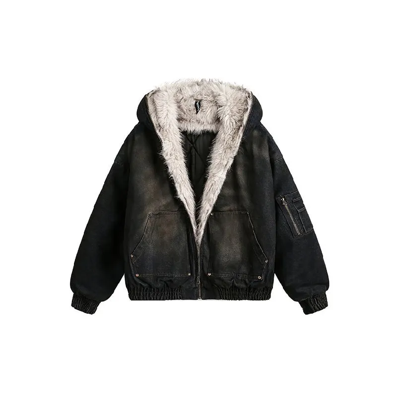 Retro Washed Loose Quilted Jacket-0