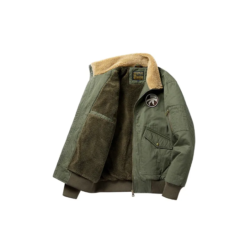 Retro Tooling Thickened Cotton Coat-0