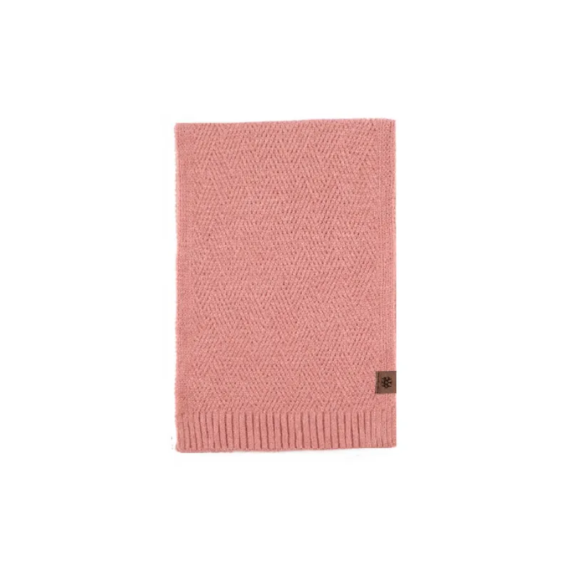 Retro Plain Knit Scarf-0