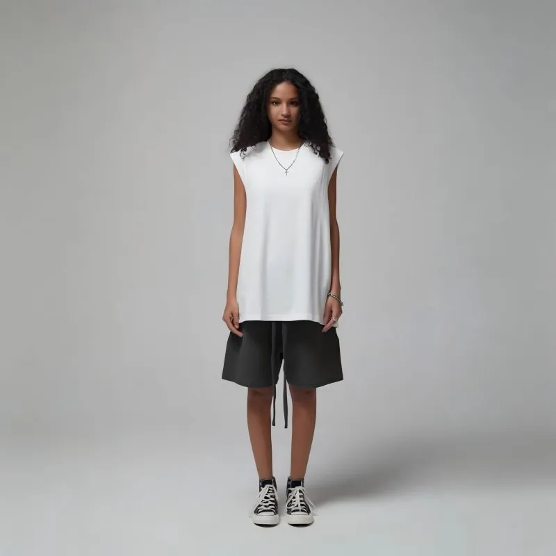 Retro Plain Cotton Vest-3