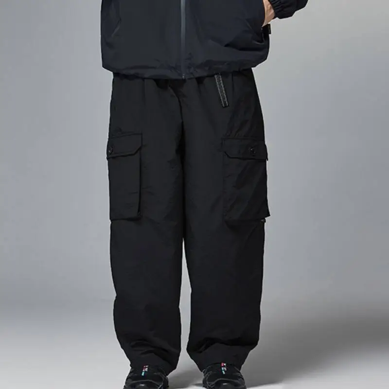 Fashionable Simple 100% Nylon Casual Pants-2