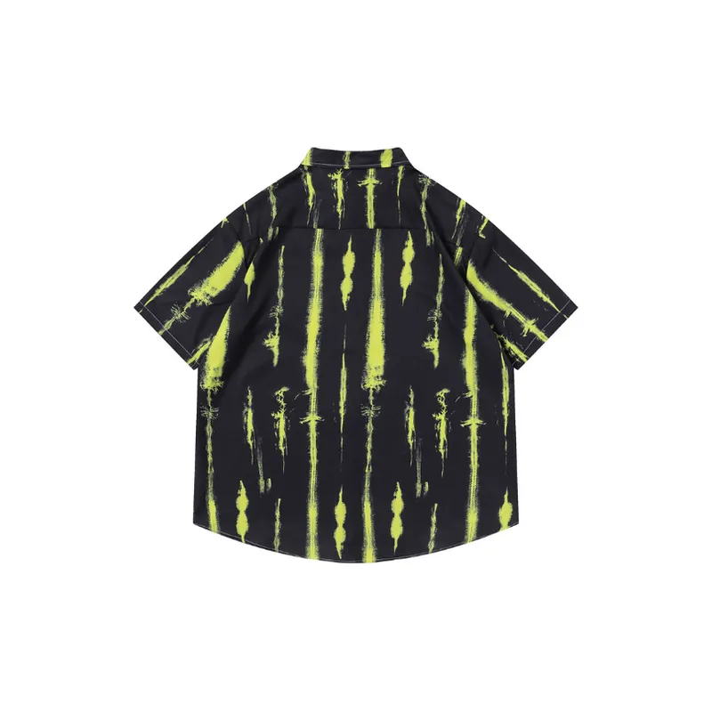 Retro Ink Splashed Casual Shirt-1