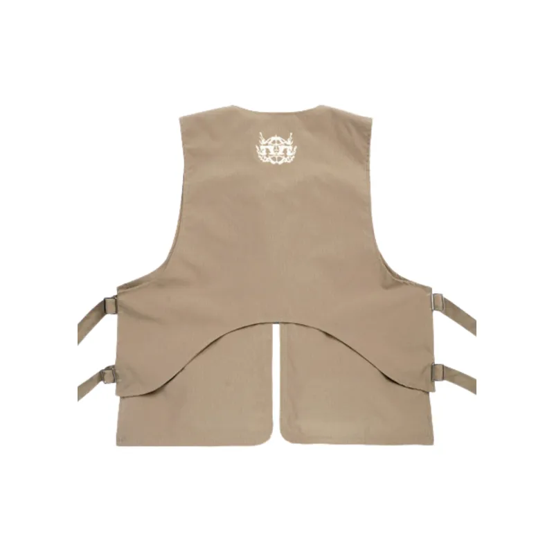 High Street Fashion Skeleton Printed Cargo Vest swag OOTD-1