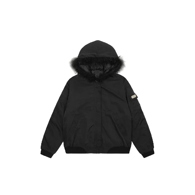 Fashionable Plain Quilted Jacket-0