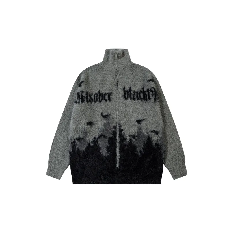 Zipper Casual Sweater-0