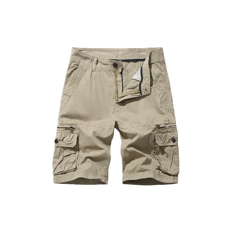 Simple Fashionable Cotton Cargo Shorts-4
