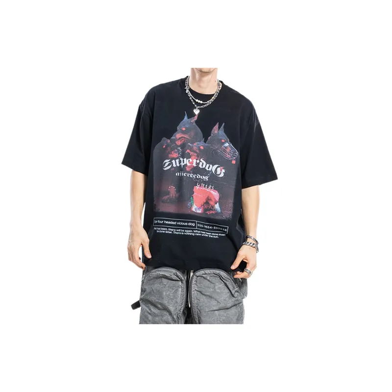 Trendy Doberman Print T Shirt-2
