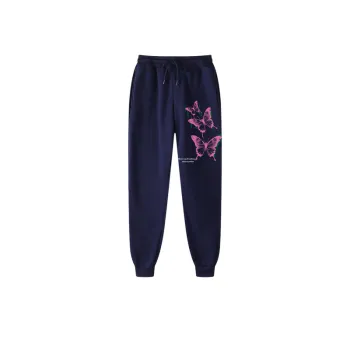 Casual Print Knit Sweatpants