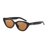 Bright Black Frame with Tea Brown Lens