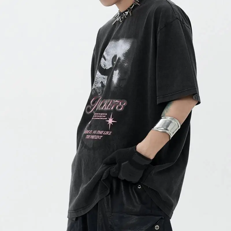 Funky Distress 100% Cotton T Shirt-8
