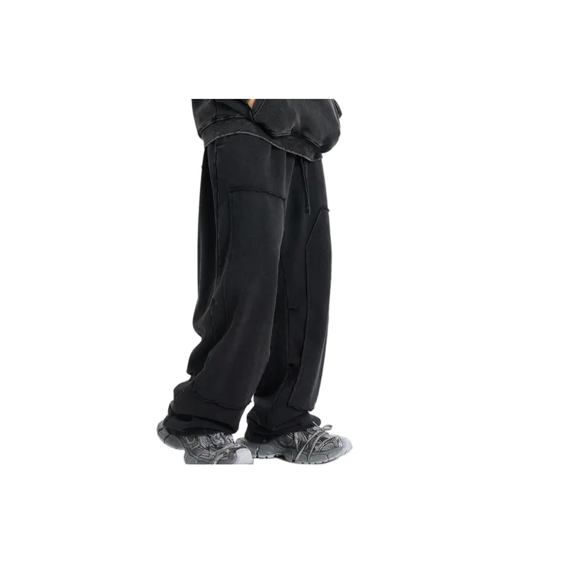 Loose Fashion Knit Sweatpants-2