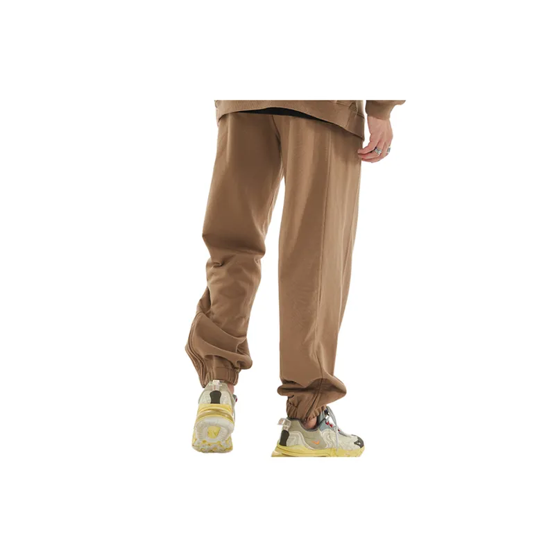 'Casual Basic Straight Loose Loose Mouth Drawstring Leg Side Zipper Sweatpants '-2