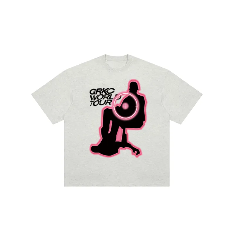 Pure Cotton Oversize Retro T Shirt-0