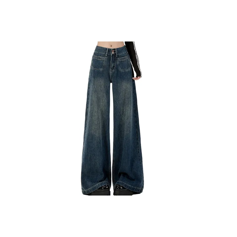 Loose Retro Jeans Women-2