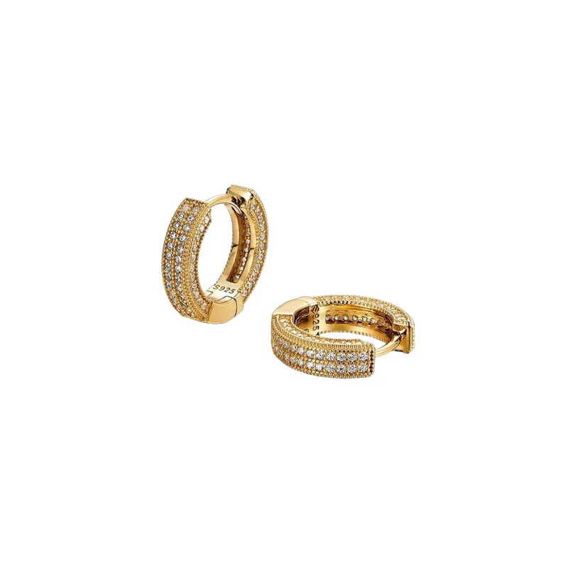 Versatile Zircon Silver Earrings-4