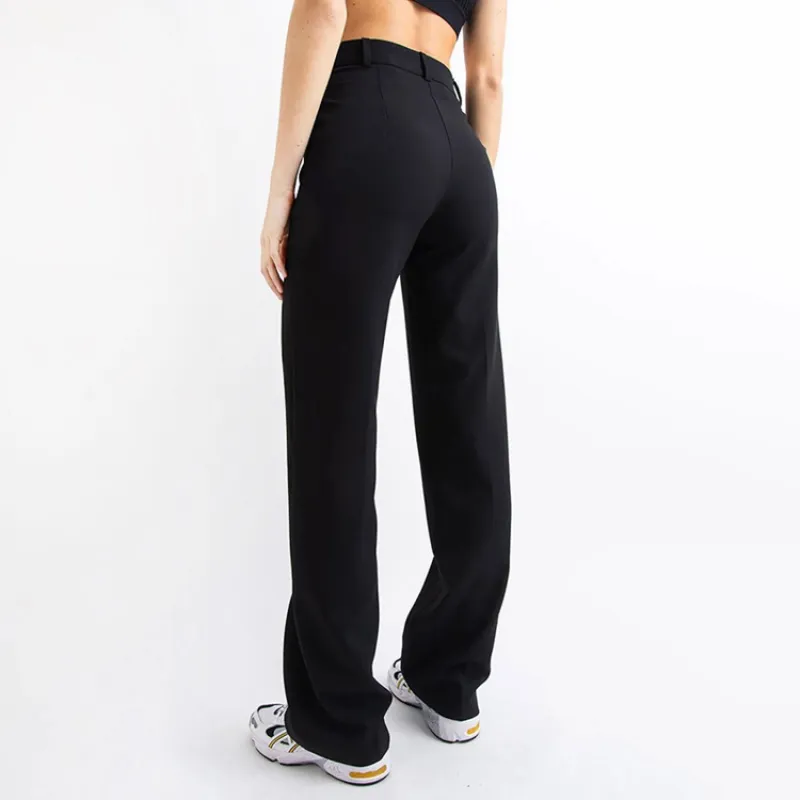 Fashionable Simple Polyester Casual Pants Women-3