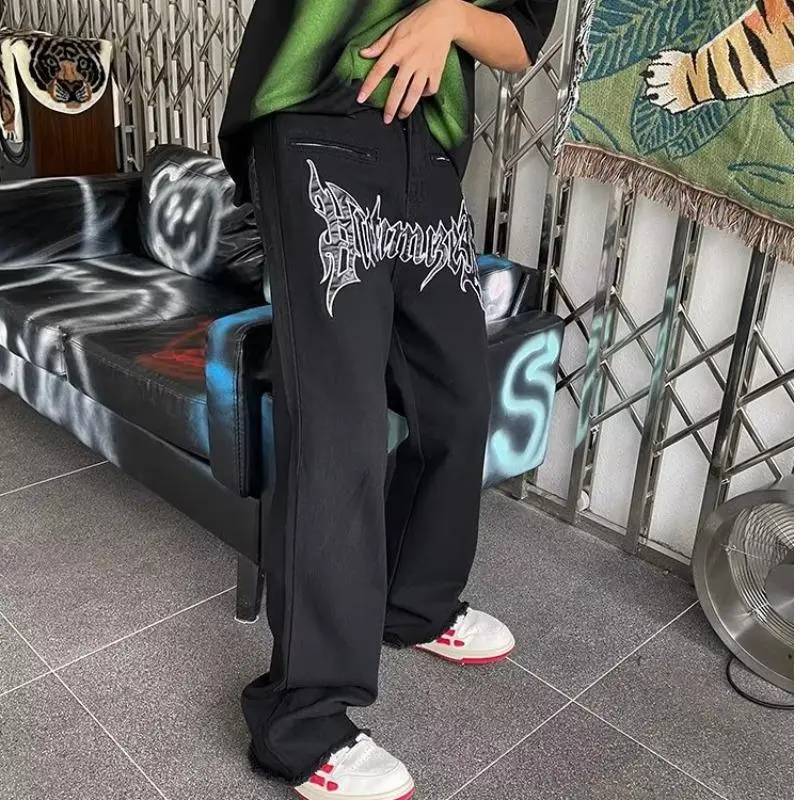 Trendy Loose Jeans-2