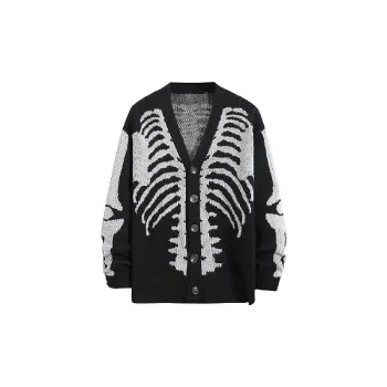 Street Skull Acrylic Fibres Sweater