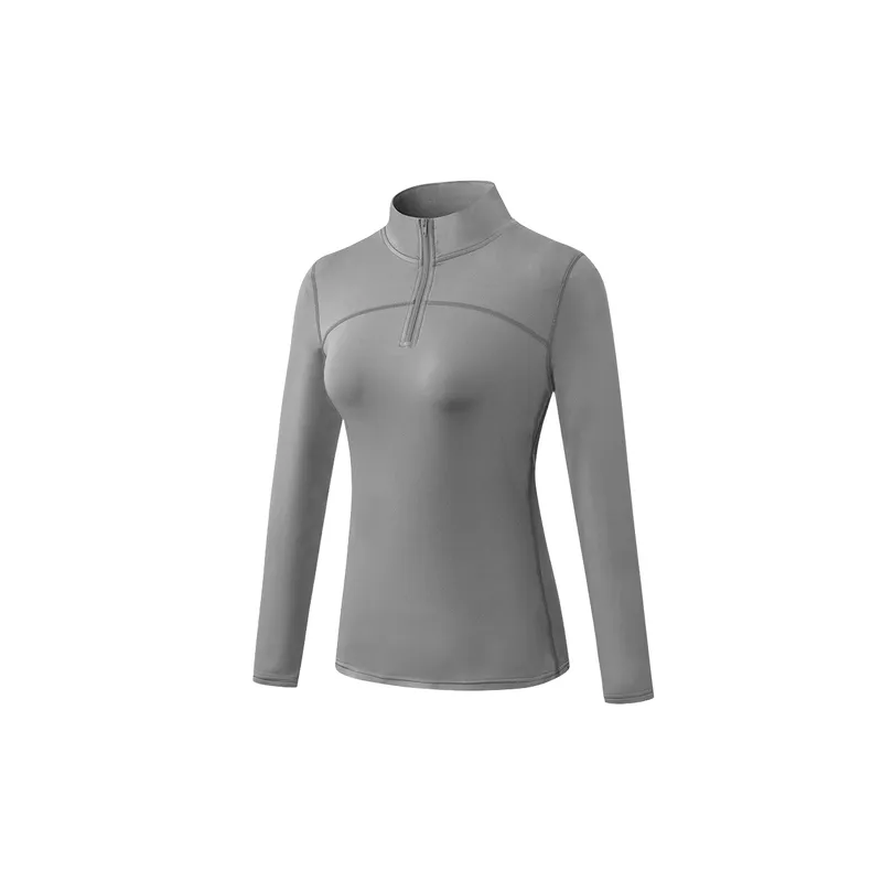 Sporty Long Sleeve Polyester Fitness Clothing Women-8