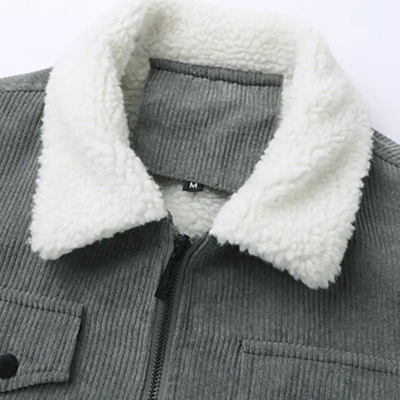 Simple Warm Polyester Quilted Jacket-6