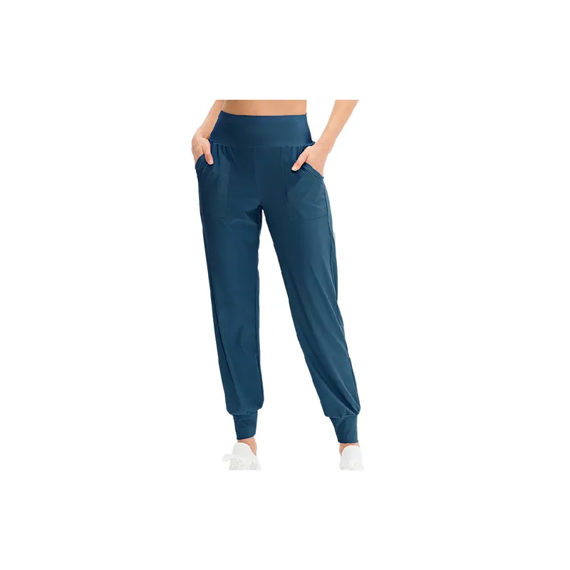 Sporty Loose Nylon Casual Pants Women-9