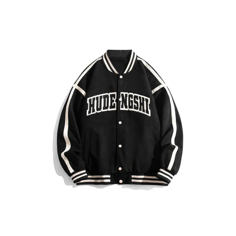 Baseball High School Students Aggressive Ins Loose Trendy Coat