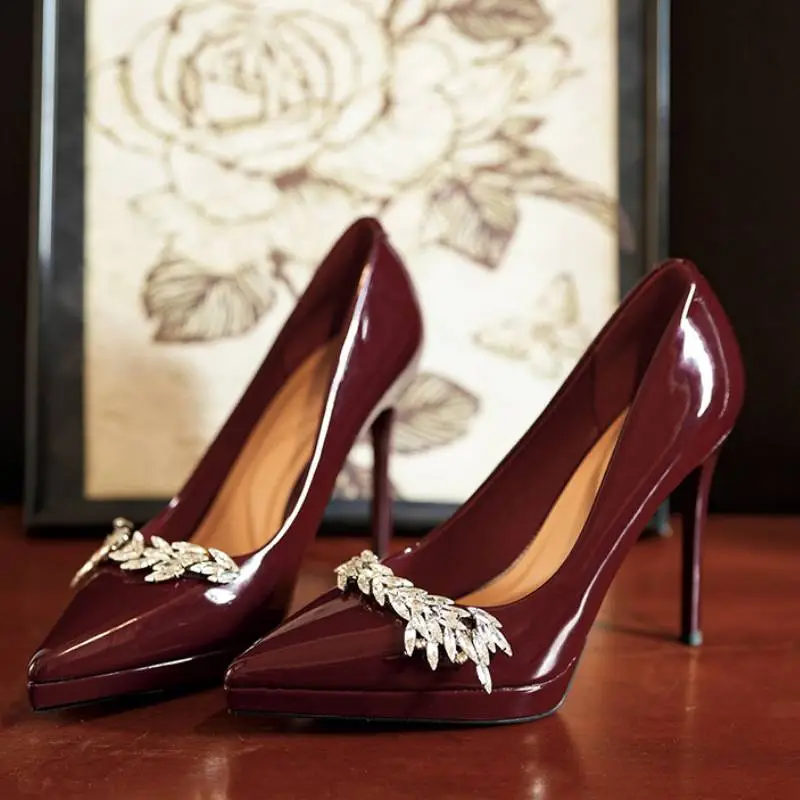 Elegant Rhinestone High Heels-6