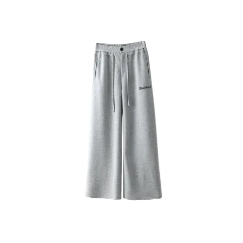 Embroidery Straight Leg Cotton Casual Pants Women