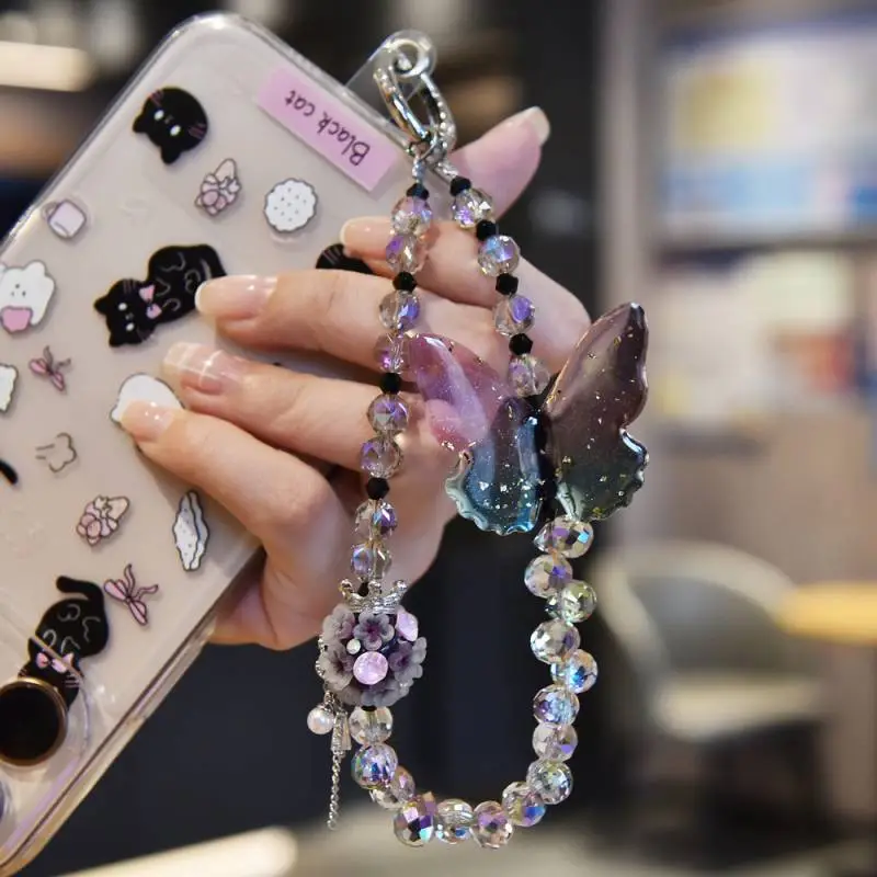 Simple Butterfly Cell Phone Chains / Cell Phone Pendants-4