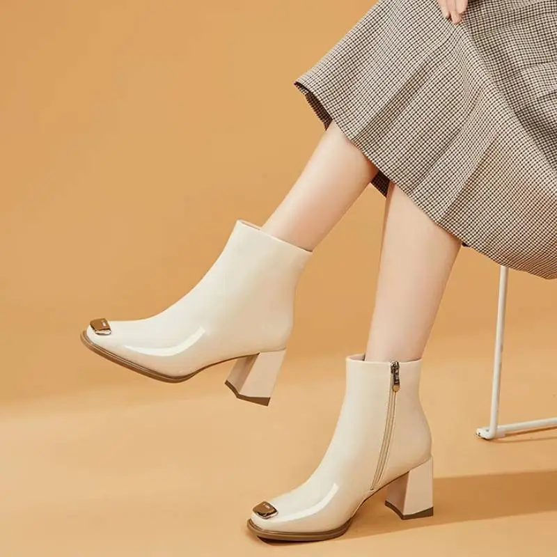 Fashionable Funky Ankle Boots-4