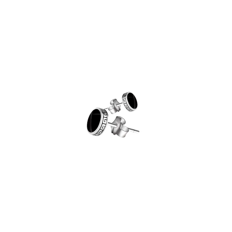 Retro Plain Ear Stud Man-0