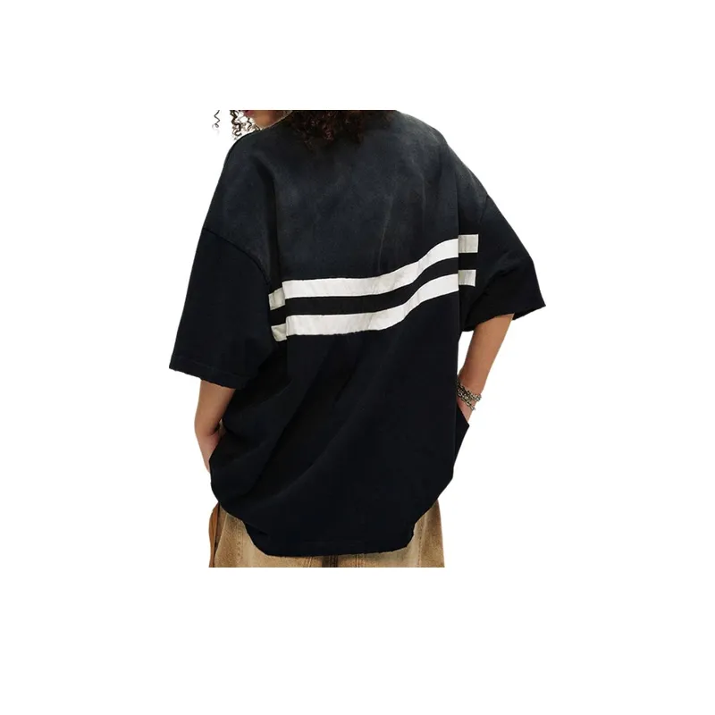 Casual Stripes Gradient Polo T Shirt-7