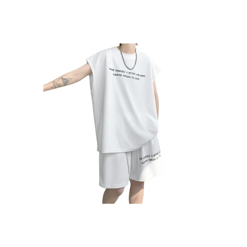 Sleeveless Vest And Trendy Shorts Set-2
