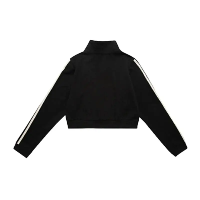 Simple Zipper Sweatshirt Women-1