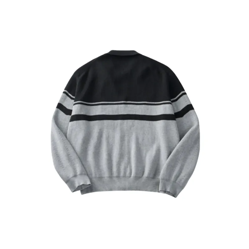 Simple Contrast Color Modal Knitwear-3