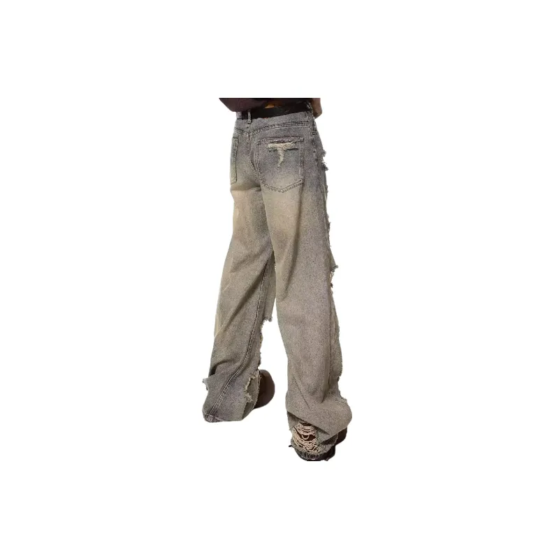 Casual Loose Straight Leg Jeans-2
