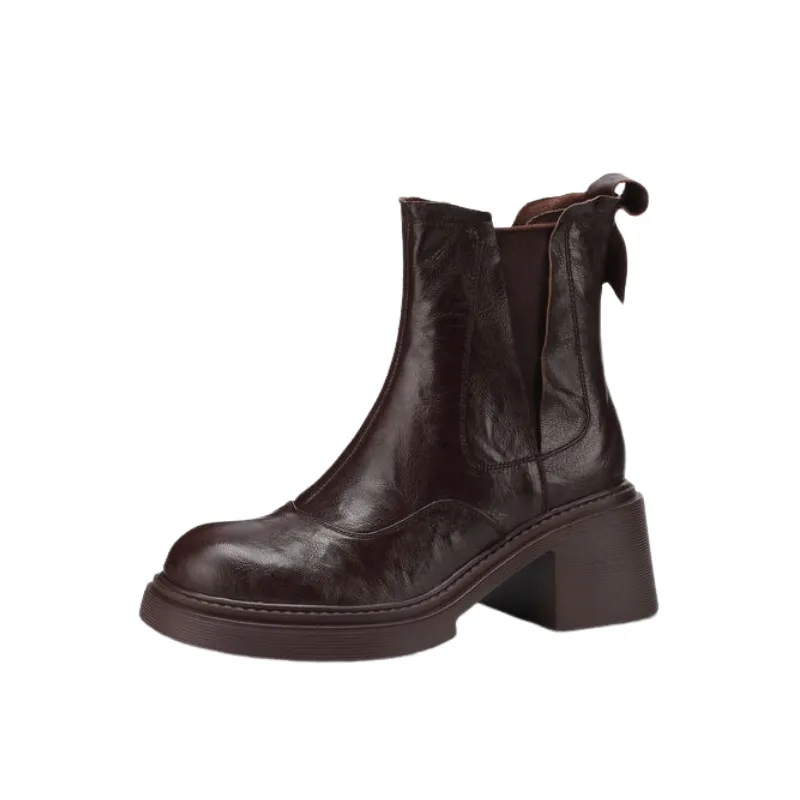 Fashionable Retro Ankle Boots-0