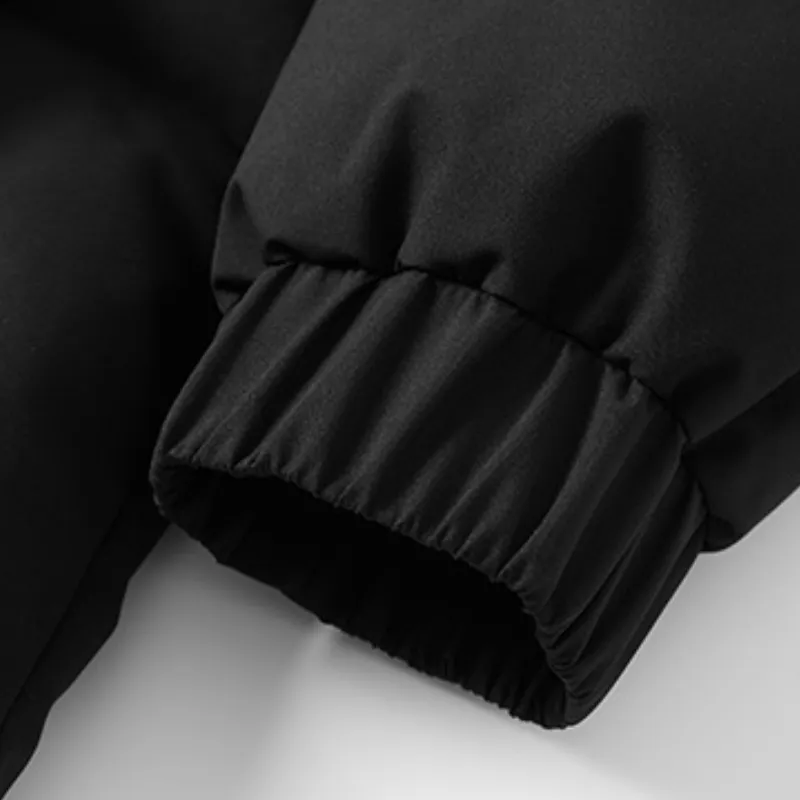 Simple Warm White Duck Down Jacket-5