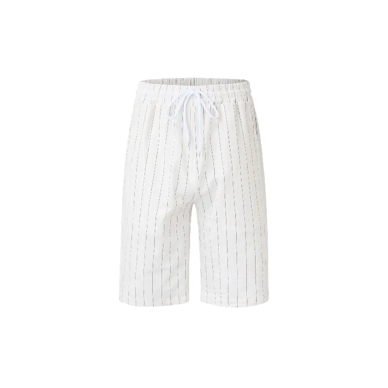 Sporty Loose Linen Blend Fabric Casual Shorts