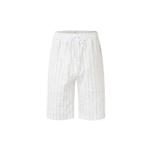 Sporty Loose Linen Blend Fabric Casual Shorts