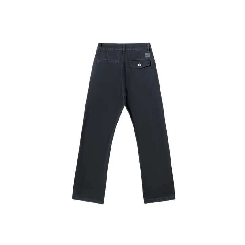 Simple Loose Cotton Blended Fabric Casual Pants-1