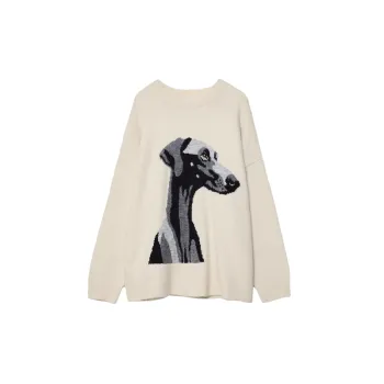 Fashionable Basics Wool Like Fabric Sweater Women